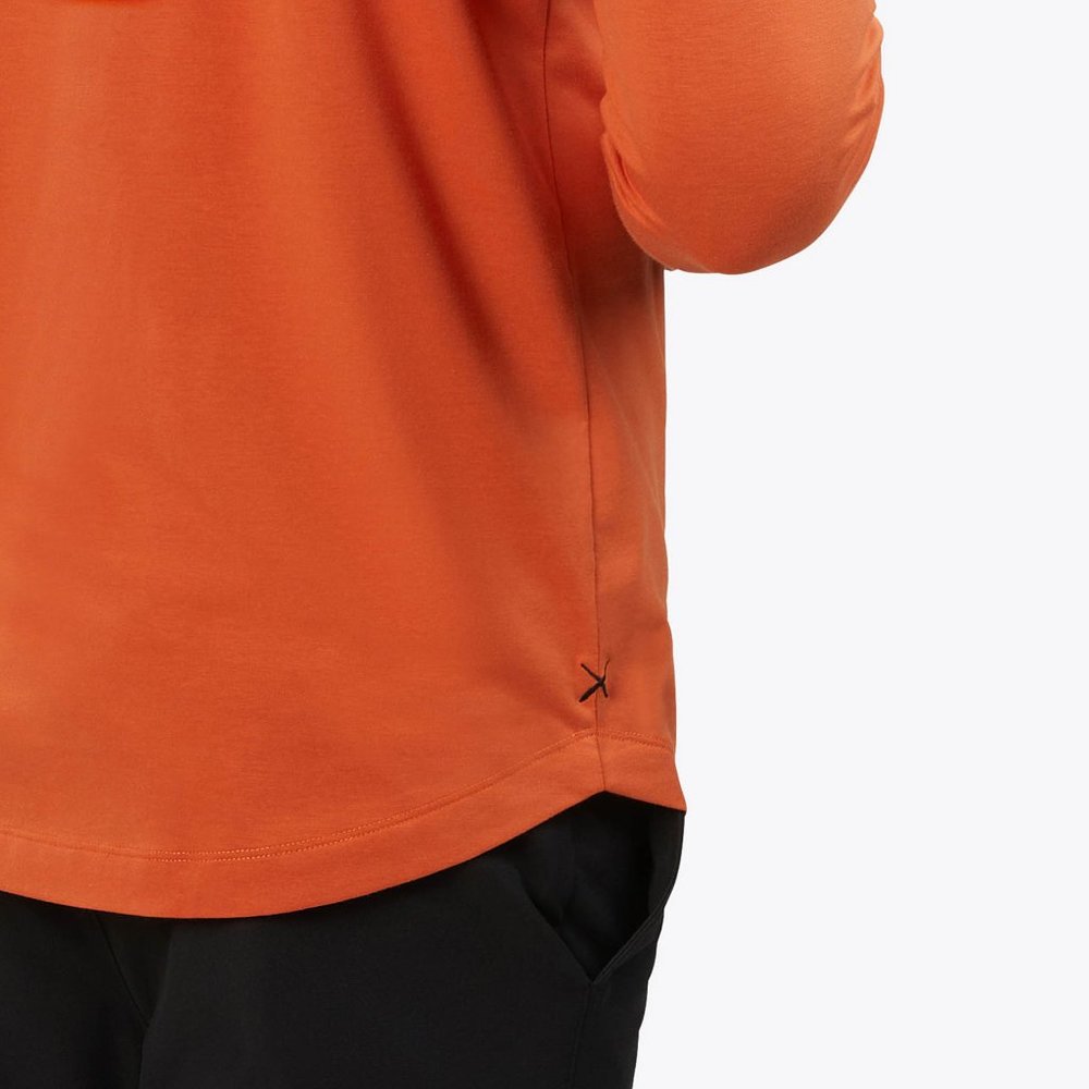 Cuts Clothing AO Long Sleeve Curve-Hem tee - Dark Adobe - Picture 6 of 7